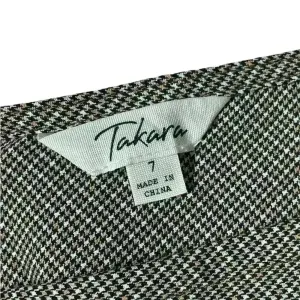 Takara Y2K Brown Houndstooth Surplice‎ Wrap Dress Size 7 Preppy Academia Twee thumbnail 7
