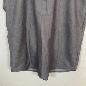 Figs Women S Graphite Gray Rafaela Oversized Scrub Top Shirt V Neck Pockets thumbnail 2