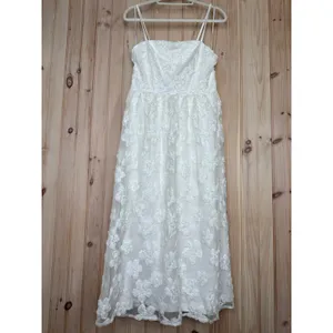 NWT Lulus Delightful Charisma White Embroidered Sequin Mesh Dress Wedding Sz XL thumbnail 10