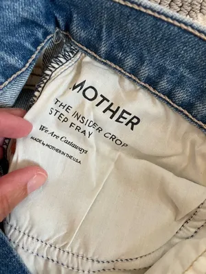 Mother Denim - The Insider Crop Step Fray Size 28! thumbnail 4