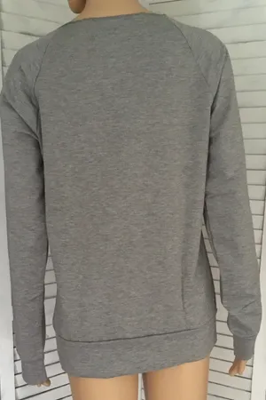 Halloween Sweatshirt , Large 🎃 Gray thumbnail 2