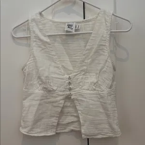 Princess Polly Momo Vest Top XS White thumbnail 2