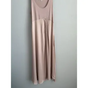 Anthropologie Gemini Mixed Media Slip Dress Mauve Pink Minimalist Romantic S thumbnail 6
