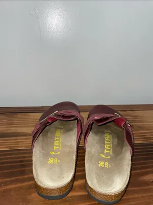Birkenstock Tatami Tatum Burgundy Clogs Heart Buckle Slip On Women’s Sz 36 (5US) thumbnail 5