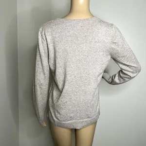 Old Navy Tan Crewneck Knit Sweater thumbnail 3