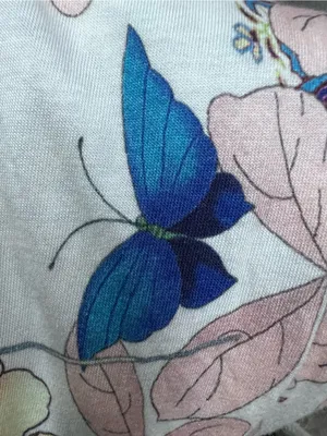 Johnny Was Patchwork mixed media Floral 2 piece pajama set XL button up top thumbnail 12