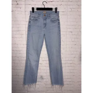 MOTHER The Mid Rise‎ Dazzler Crop Fray Jeans Sun Kissed Light Wash Size 25 thumbnail 4