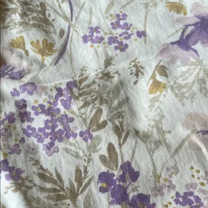 Old Navy Floral Print Pants - Purple and Cream thumbnail 2