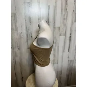 Brown crop top Brown thumbnail 2