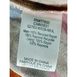 Saltwater Luxe Summer Mini Dress Multicolor Key Hole Tie Front Size L Large EUC! thumbnail 5