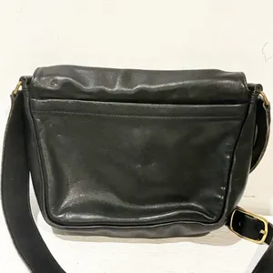Coach‎ New York Black Leather Medium Tote Vintage 327 Gold Hardware thumbnail 5