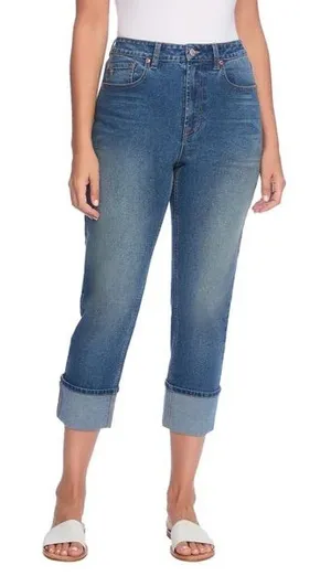 Frye Women's Cuffed Crop Jean thumbnail 1