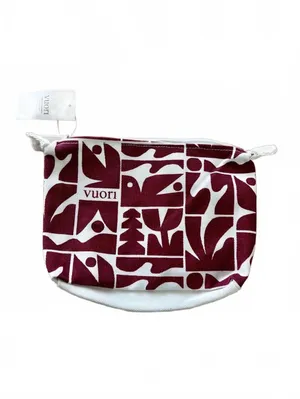 Vuori Holiday Strawberry Canvas Zip Pouch Cosmetic Bag 2025 NWT thumbnail 2