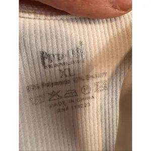 Pro-Fit Seamless Ribbed Cropped Tank Top White Women’s XL thumbnail 4