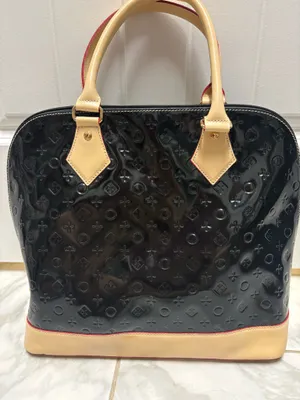 Invece Arcadia Black Patent Dome Handbag. Made in Italy thumbnail 1