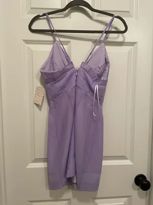 We Go Together Lilac Mini Dress thumbnail 9