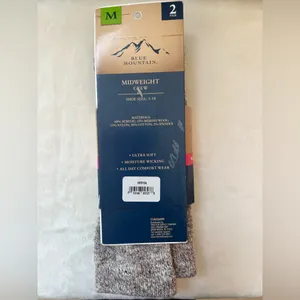 Blue Mountain Women’s Merino‎ Wool Crew Socks 2 thumbnail 3