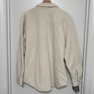 TNA‎ | Women's Oversized Fleece Button Up Polar Shirt Jacket, Whisper White, XL thumbnail 5