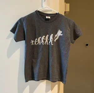 Delta Pro Weight grey graphic baby tee thumbnail 1