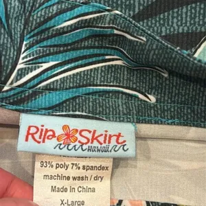 RipSkirt Hawaii Tropical Floral Hawaiian Wrap Swim Cover-Up Mini Skirt XL thumbnail 6