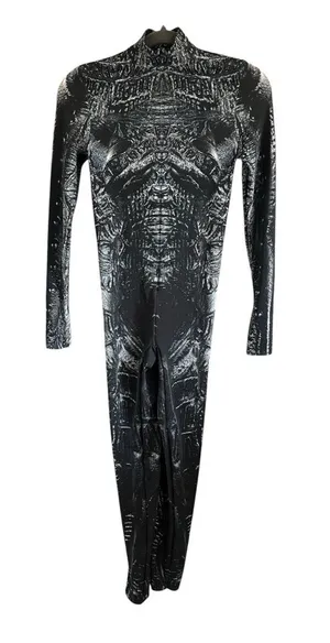 Burned Zombie Costume /Pattern Full-Body Jumpsuit thumbnail 1
