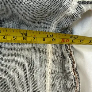 CP Shades Women Grey White Striped 100% Linen Button Down Tunic Top Small thumbnail 3