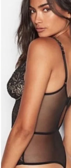 Victoria's Secret Black Rivet Bodysuit thumbnail 2
