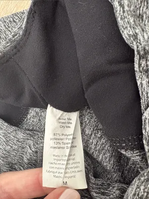 Beyond Yoga Spacedye 7/8 Legging Women Size Medium Grey Black Heather thumbnail 4