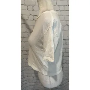 Garage White Cropped Short Sleeve Butterfly Tee Size XSmall XS thumbnail 2