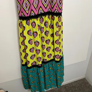 Alice + Olivia X Carla Kranendonk Karolina Paneled Maxi Dress Womens Size 6 thumbnail 13