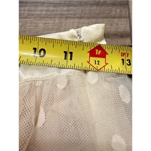 NWT Ivory Swiss Dot Mesh‎ Overlay Mini Skirt Women's Small Tulip B Coquette thumbnail 5