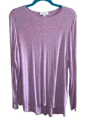 Witchery Essentials‎ Purple Long Sleeve Top XL Soft Stretch Minimalist thumbnail 1