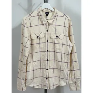 Patagonia Button Down Shirt Women's Flannel Plaid Long Sleeve Casual Size L thumbnail 4