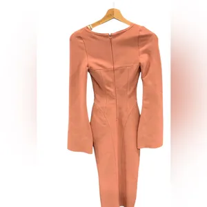 New House of CB London BODY Rose Bandage Midi Dress Long sleeve Pink bandage Y2K thumbnail 10