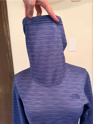 The North Face purple pullover adjustable turtleneck sweater thumbnail 4