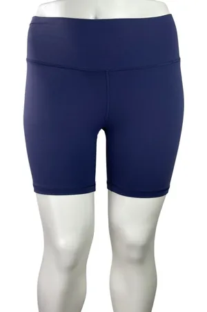 Aritzia TnAction Women's Navy Blue High Rise Running Athletic Biker Shorts Sz XL thumbnail 1
