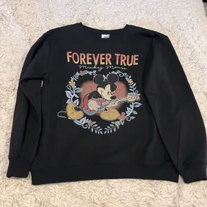 NWT Disney Mickey Mouse Forever True Black Womens Sweatshirt MEDIUM Rhinestone thumbnail 1