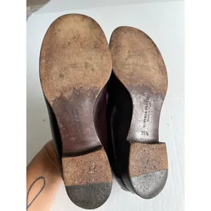 Bottega Veneta Sz 35.5 Merlot Astaire Calfskin Leather Slip On Loafer Shoes thumbnail 8
