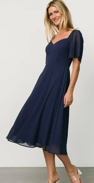 Baltic Born Colette Sweetheart Midi Dress New Without Tags thumbnail 1