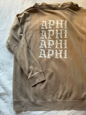 Alpha Phi Sweatshirt Tan Size L thumbnail 8