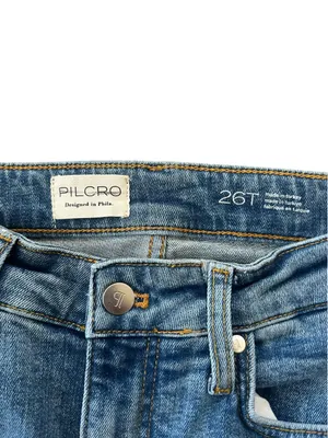 Anthropologie Pilcro Women’s Scotty High Rise Cuffed Straight Leg Jeans 26 Tall thumbnail 4