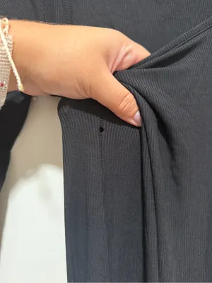 SKIMS Black Long Sleeve Scoop Neck Maxi Dress thumbnail 3