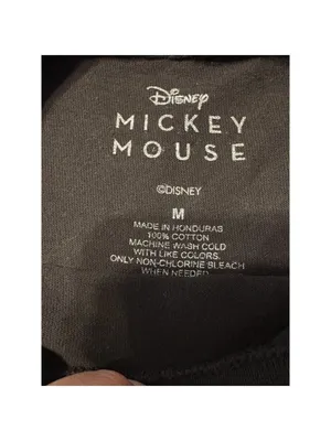 Disney Mickey Mouse Black White Graphic Short Sleeve Tee M (18” PTP) thumbnail 4