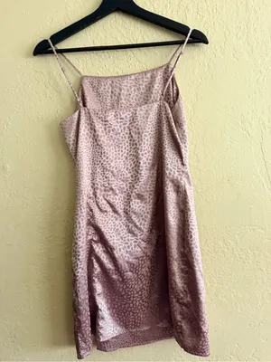 Sophie Rue Beige Taupe Animal Print Mini Slip Dress thumbnail 3