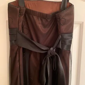 Kathy Roberts Brown and Black Midi Dress Size 8 thumbnail 6