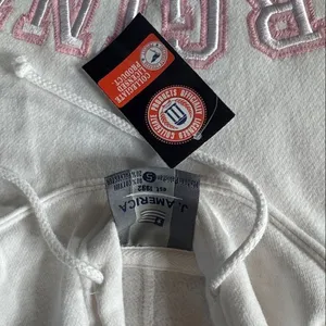 J. America Women’s Virginia Tech White College Hoodie Embroidered Size S NEW thumbnail 9