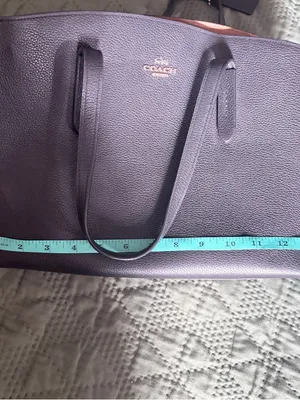 Coach Black Polished Pebble Leather Charlie Carryall Tote 25137 thumbnail 12