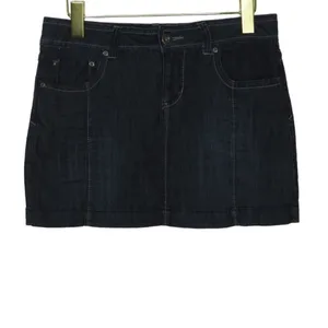 2000s Y2K Jean Mini Skirt Dark Wash Denim Micro Mini Skirt Size 5 Small thumbnail 3