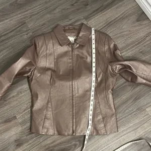 Outfit JP Metallic Brown Leather Jacket with Sheen – Size S thumbnail 11