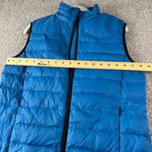 Riding‎ Sport Equestrian Wear Puffer Vest Womens Blue Sleeveless Jacket Light thumbnail 4